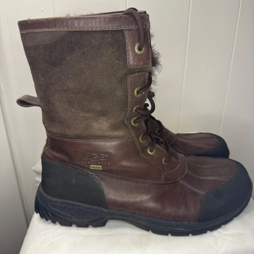 UGG Butte Gray/Black 5521 Cold Weather‎ Waterproof Boots Men's Size 10.5